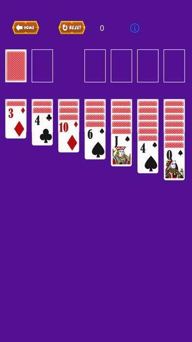 •Solitaire schermata del gioco