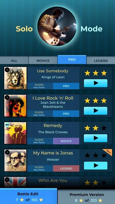Guitar Band: Rock Battle Schermata dell'app #4