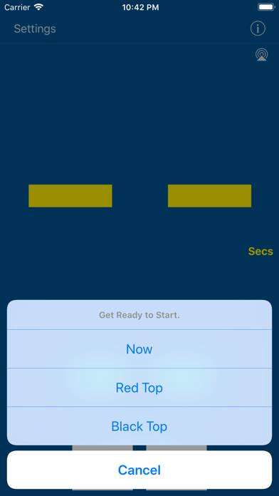 Swim Start App-Screenshot