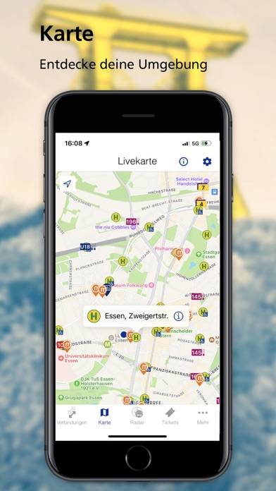 ZÄPP Die Ruhrbahn App App-Screenshot