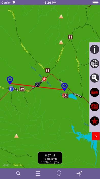 Death Valley National Park GPS App screenshot