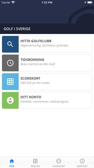 Golf i Sverige App skärmdump #1