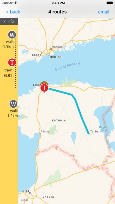 Estonia Public Transport App screenshot #3