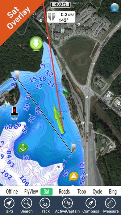 Lake Murray SC Fishing Maps HD App screenshot #2