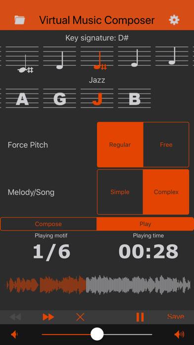 Virtual Music Composer Subscr. Captura de pantalla de la aplicación #3