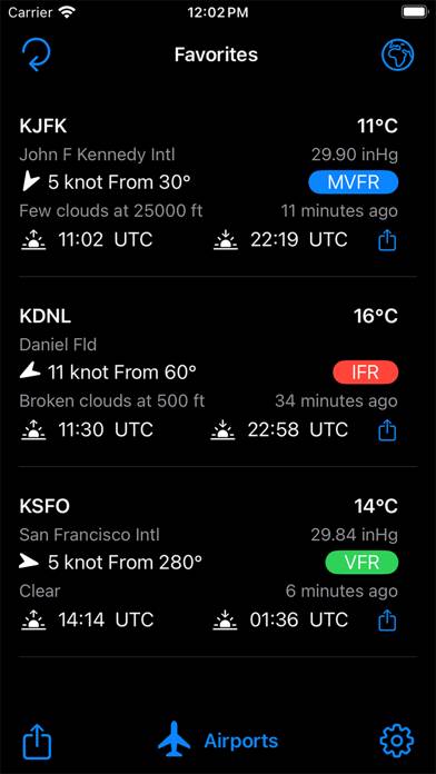 Easy Aviation Weather Скриншот приложения #1