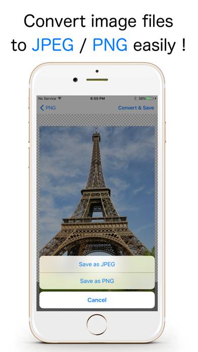 JPEG,PNG Image file converter Captura de pantalla de la aplicación #1