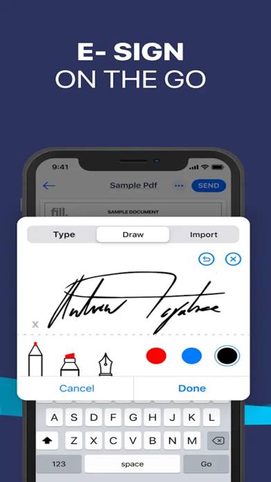 Quick Fill & Sign App-Screenshot #1
