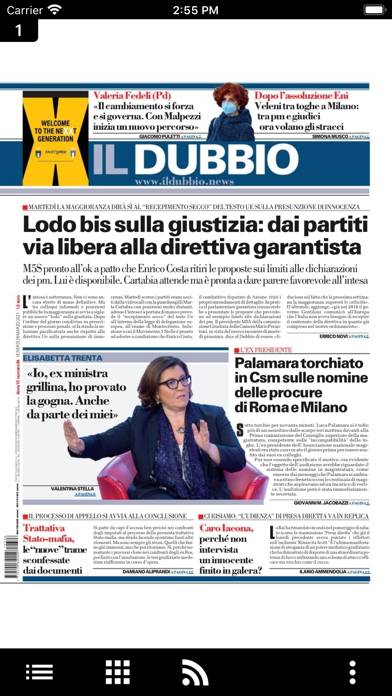 Il Dubbio Schermata dell'app