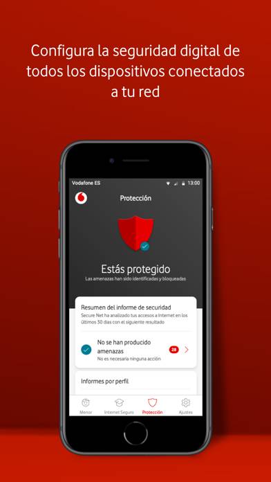 Vodafone Secure Net Captura de pantalla de la aplicación