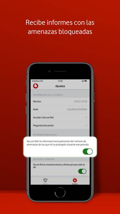 Vodafone Secure Net Captura de pantalla de la aplicación