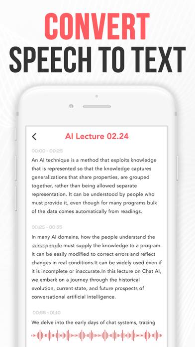 Live Transcribe Voice to Text. Schermata dell'app #3