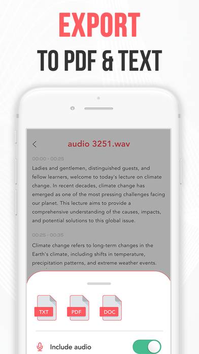 Live Transcribe Voice to Text. Schermata dell'app #5