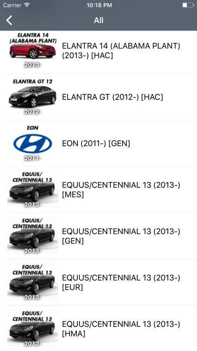 Hyundai Car Parts - ETK Parts Diagrams skärmdump