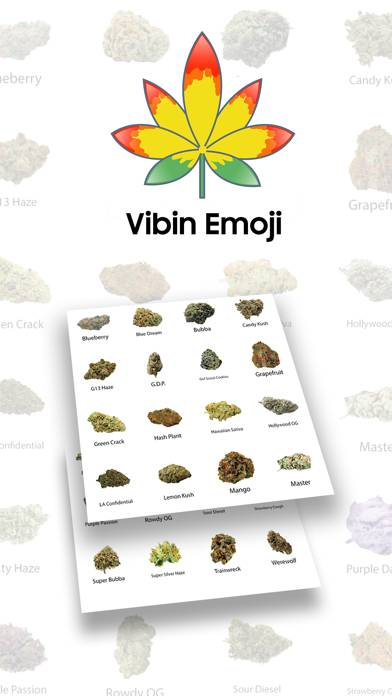 Vibin Weed Emoji Keyboard App-Screenshot #2
