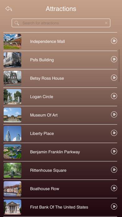 Philadelphia Tourism Guide Capture d'écran de l'application #3