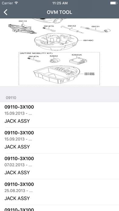 Kia Car Parts Diagrams Schermata dell'app #3