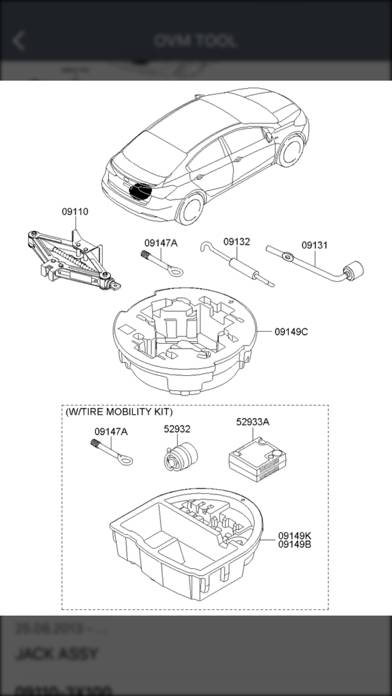 Kia Car Parts Diagrams Capture d'écran de l'application #4