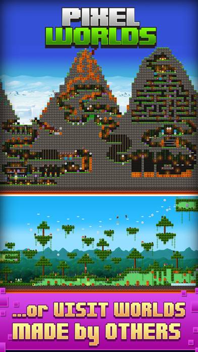 Pixel Worlds: MMO Sandbox skärmdump av spelet
