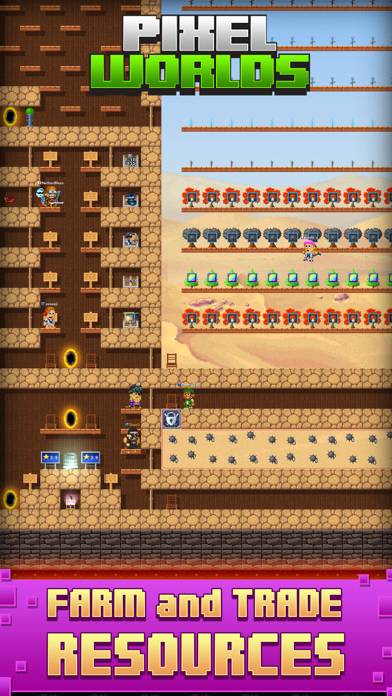 Pixel Worlds: MMO Sandbox skärmdump av spelet