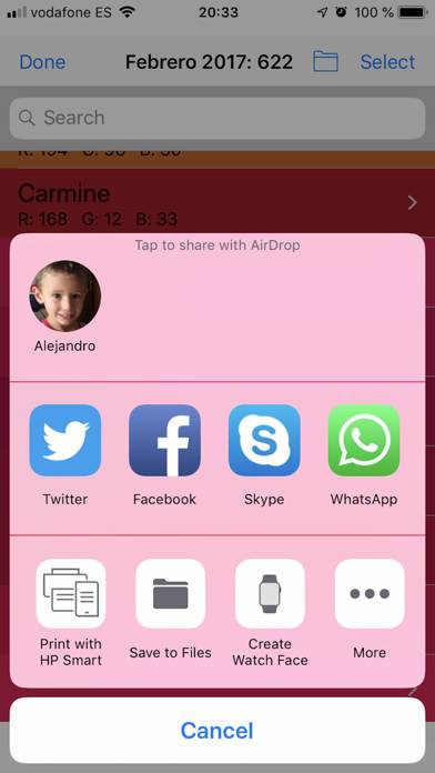 Herramienta escáner de color App screenshot #3
