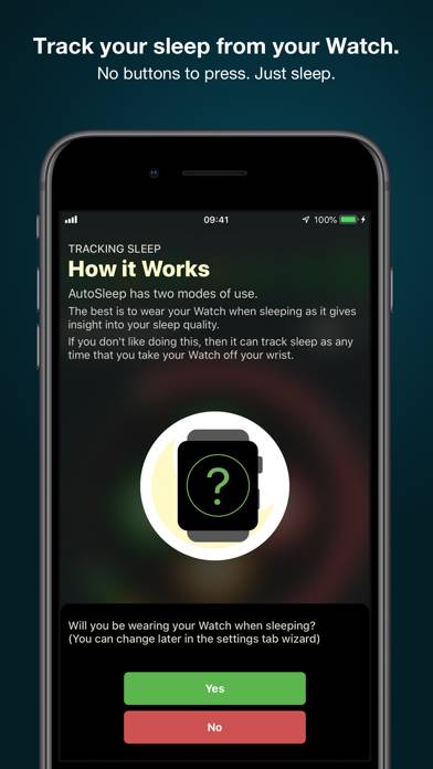 AutoSleep Track Sleep on Watch Schermata dell'app #1