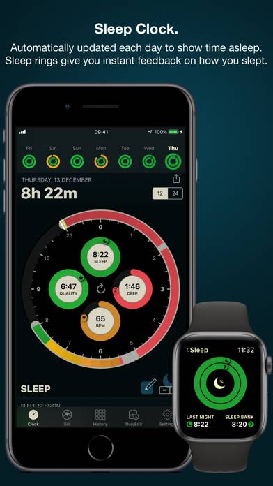 AutoSleep Track Sleep on Watch Schermata dell'app #2