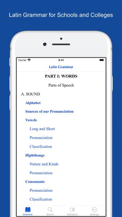 A Latin Grammar App screenshot #1