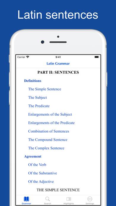 A Latin Grammar App screenshot #2