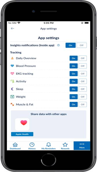 OMRON connect US/CAN/EMEA Captura de pantalla de la aplicación #5