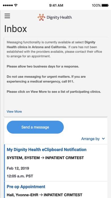 My portal. by Dignity Health App screenshot