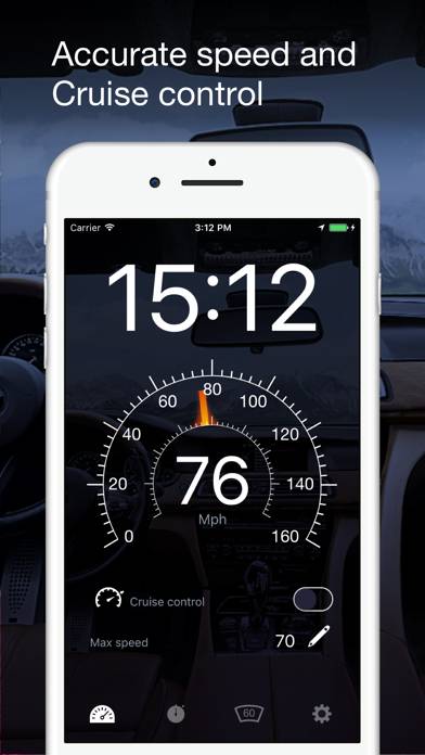 Speedometer GPS: HUD, Car Speed Tracker, Mph Meter Скриншот приложения #1