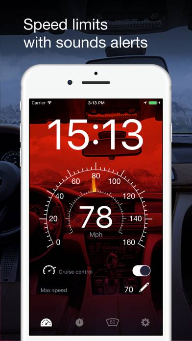 Speedometer GPS: HUD, Car Speed Tracker, Mph Meter Скриншот приложения #4