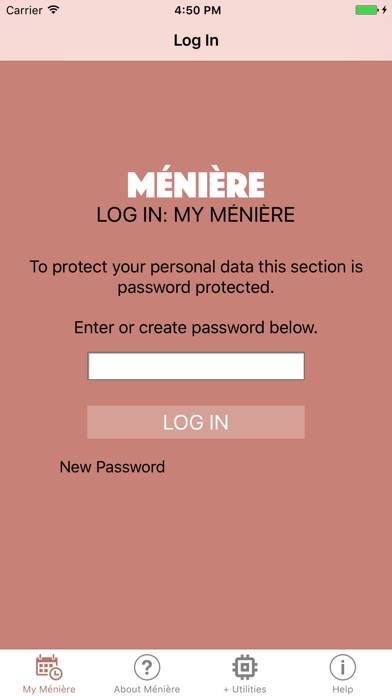Meniere App screenshot #1