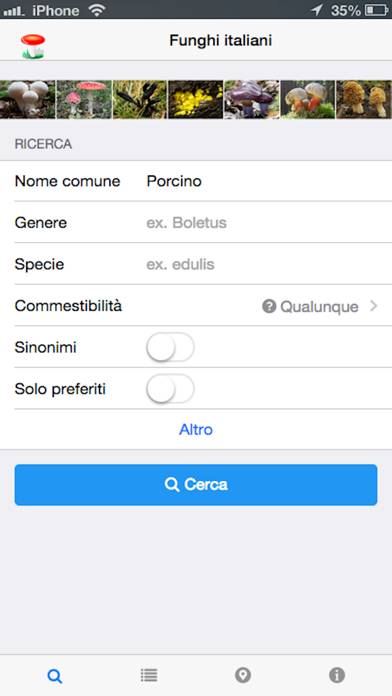 Funghi italiani App screenshot #1