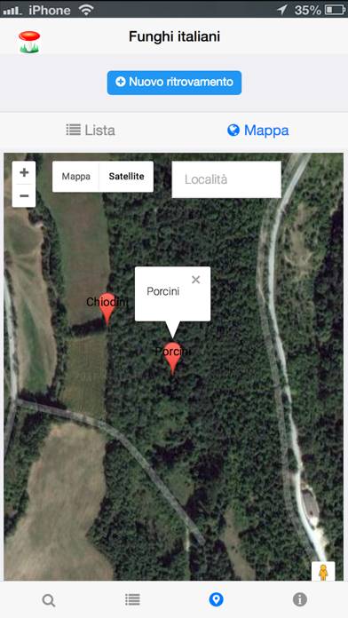 Funghi italiani Schermata dell'app