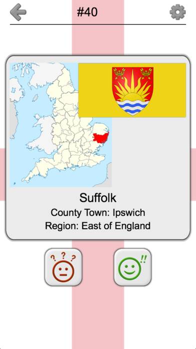 Counties of England Quiz Скриншот приложения #4