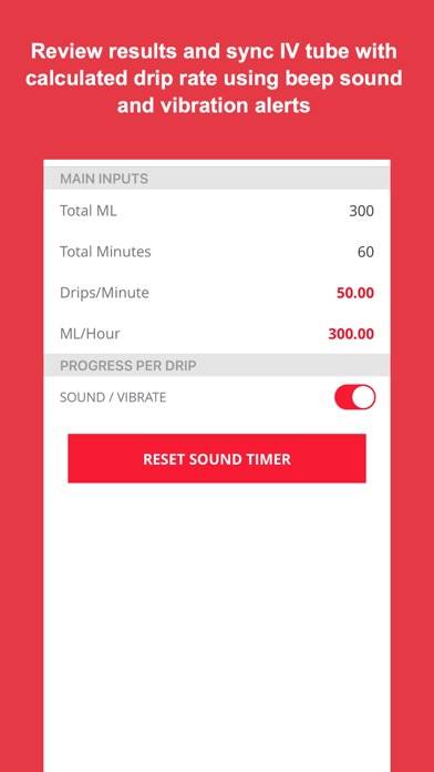 Drip Rate Infusion Calculator App screenshot #2