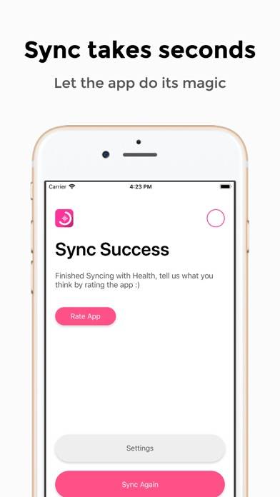 Health Sync for Fitbit Captura de pantalla de la aplicación