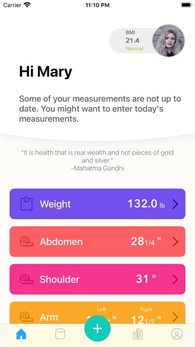 Weight & Body Tracker Capture d'écran de l'application #2