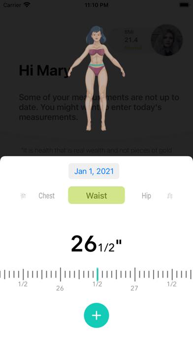 Weight & Body Tracker App skärmdump #3