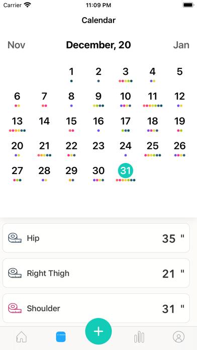 Weight & Body Tracker Captura de pantalla de la aplicación #5