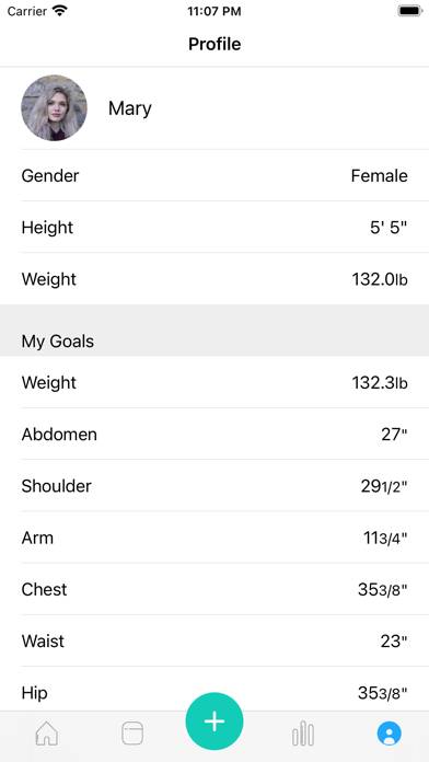 Weight & Body Tracker Capture d'écran de l'application #6
