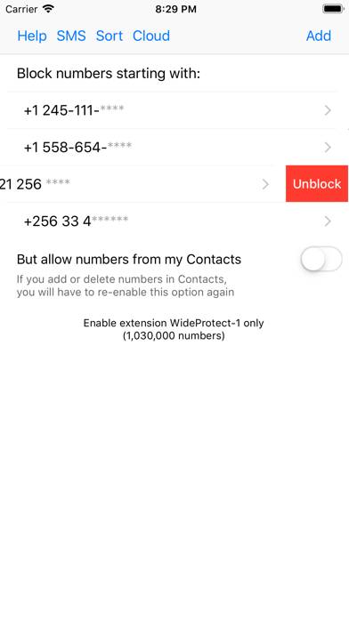 WideProtect Spam Call Blocker Captura de pantalla de la aplicación #4
