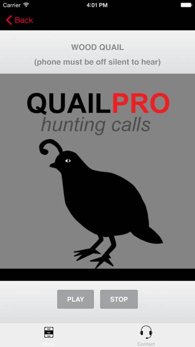 REAL Quail Sounds and Quail Hunting Calls App screenshot #1