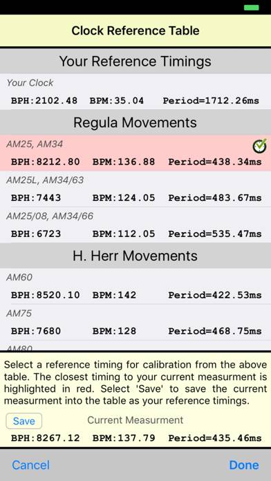 Cuckoo Clock Calibration Captura de pantalla de la aplicación #2