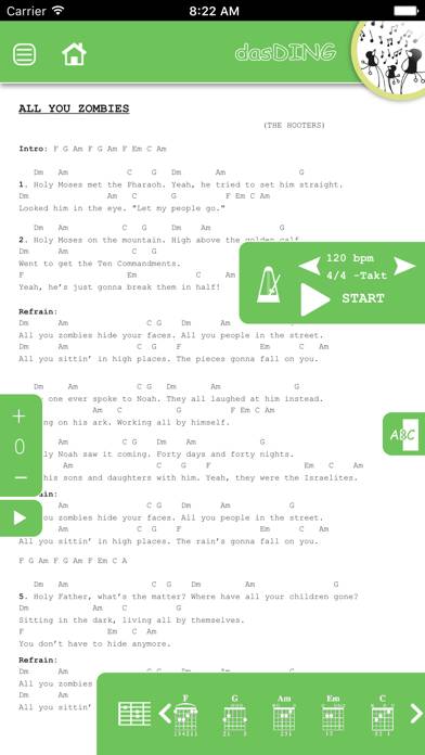 DasDing 1 Songbook App-Screenshot #2