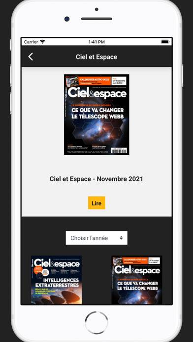 Ciel et Espace App screenshot