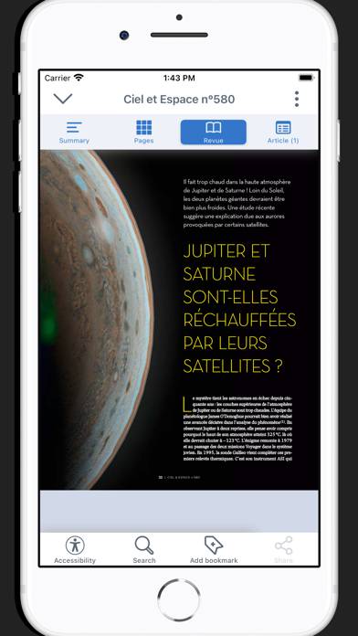 Ciel et Espace App screenshot