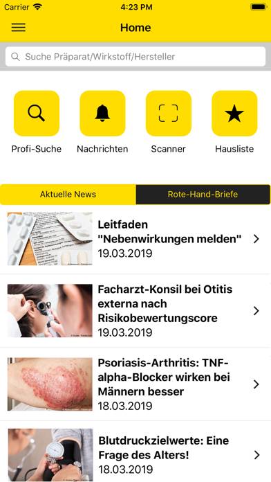 Gelbe Liste Pharmindex App App-Screenshot #2